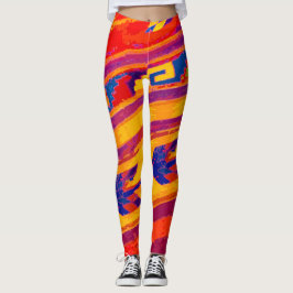 Aztec stambalar leggings