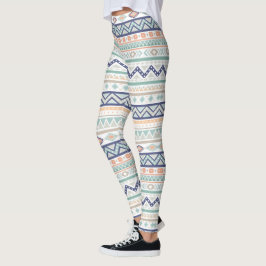 Aztec-stammen Native-American Mönster Leggings