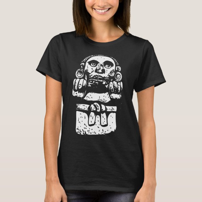 Aztec Statue T Shirt (Framsida)