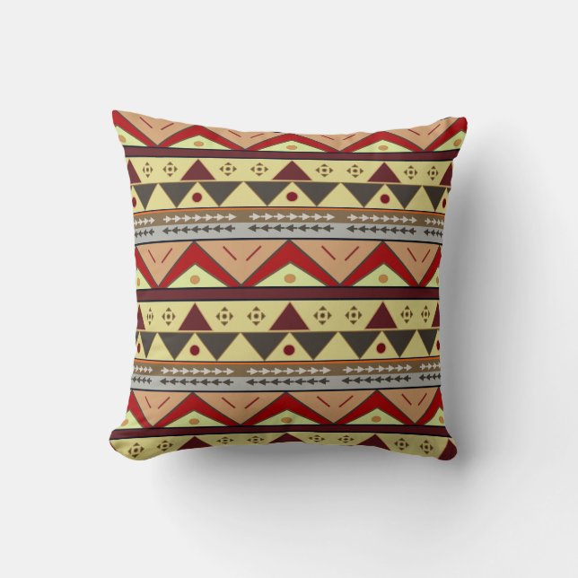 Aztec Stil Pillow Kudde (Framsida)