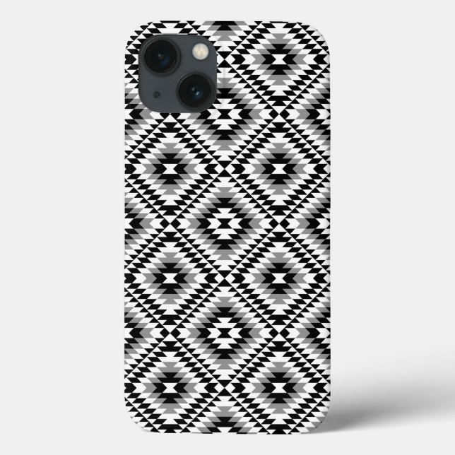 Aztec Styliserad BW+Grått-symbol Mönster (Baksida)