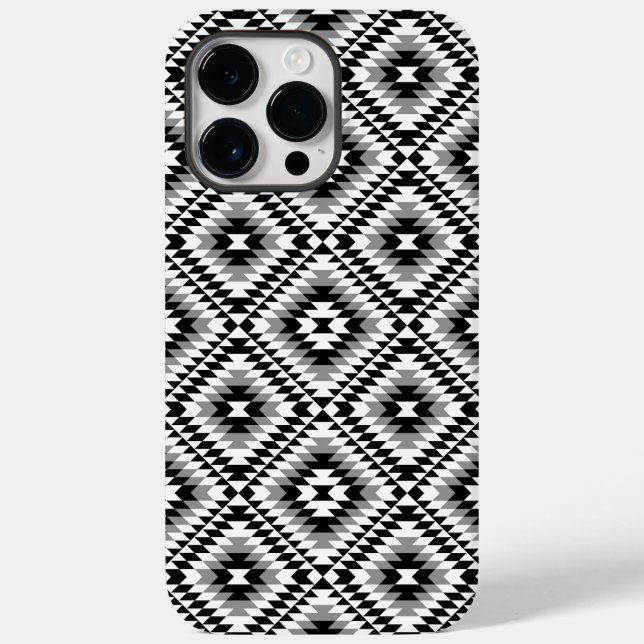 Aztec Styliserad BW+Grått-symbol Mönster (Baksida)