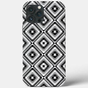 Aztec Styliserad BW+Grått-symbol Mönster