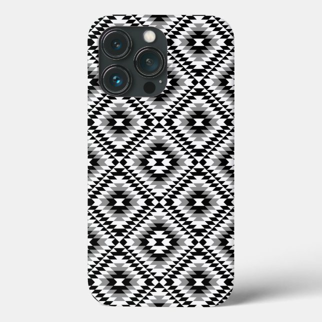 Aztec Styliserad BW+Grått-symbol Mönster (Baksida)