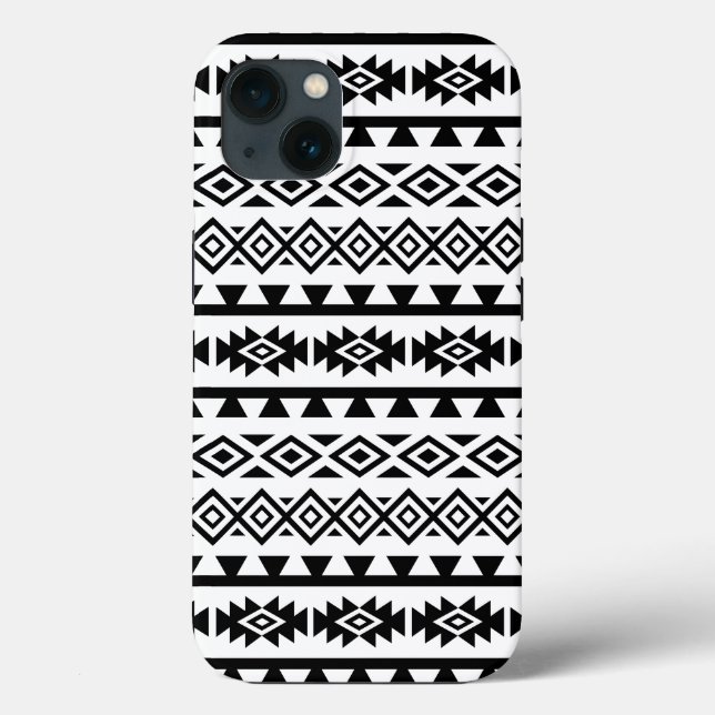 Aztec Stylized Big Mönster II Black on White (Baksida)