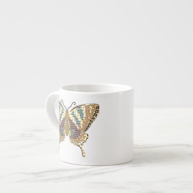 Aztec Swallowtail Specialty Mugg Espressomugg (Framsida vänster)