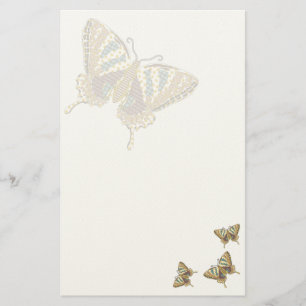 Aztec Swallowtail Stationery Brevpapper