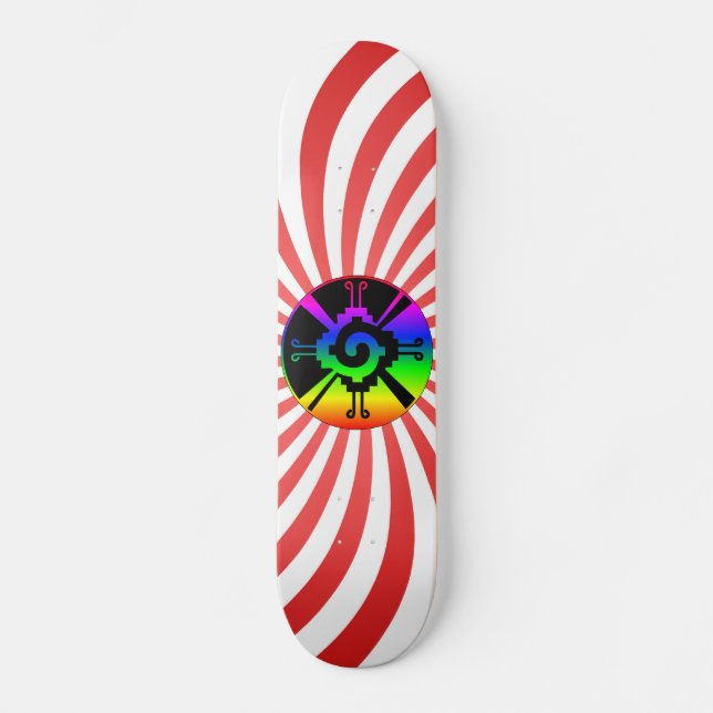 Aztec Symbol Mini Skateboard Bräda 18,5 Cm (Framsida)