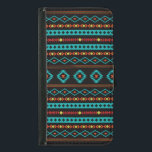 Aztec Teal  Gult Black Mixed Motifs Mönster Plånboksfodral För Samsung Galaxy S5<br><div class="desc">Aztec påverkade och stiliserade blandade motiv mönster i teal,  rött,  mörk rött och gult på svart.</div>