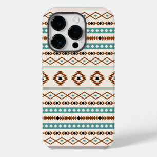 Aztec Teal Terracotta Black Cream Mixed Mönster