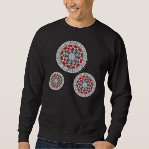 Aztec träffar Alien Manar Mörk Shirt Långärmad Tröja