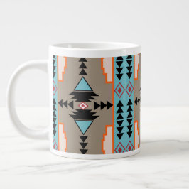 Aztec Tribal Geometric Jumbo Mugg