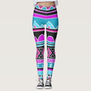 Aztec Tribal Mönster Leggings
