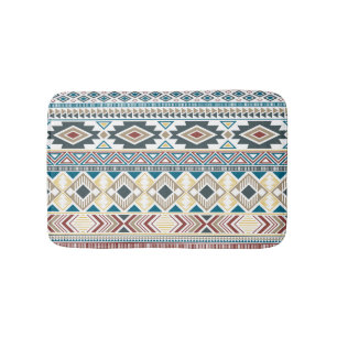 Aztec Tribal Motifs: Geometric Seamless Design Badrumsmatta