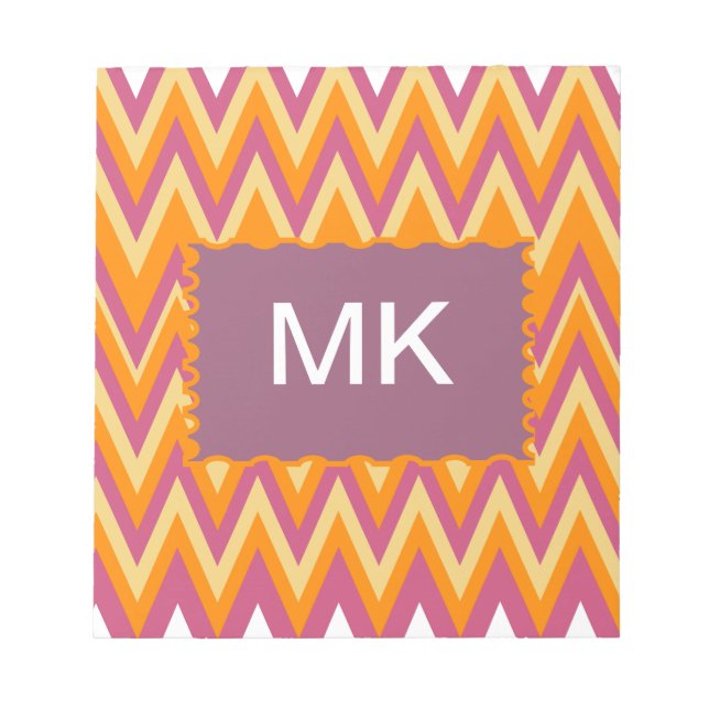 Aztec Tribal ZigZag Anteckningsblock (Framsida)