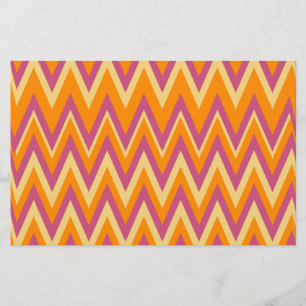 Aztec Tribal ZigZag Brevpapper