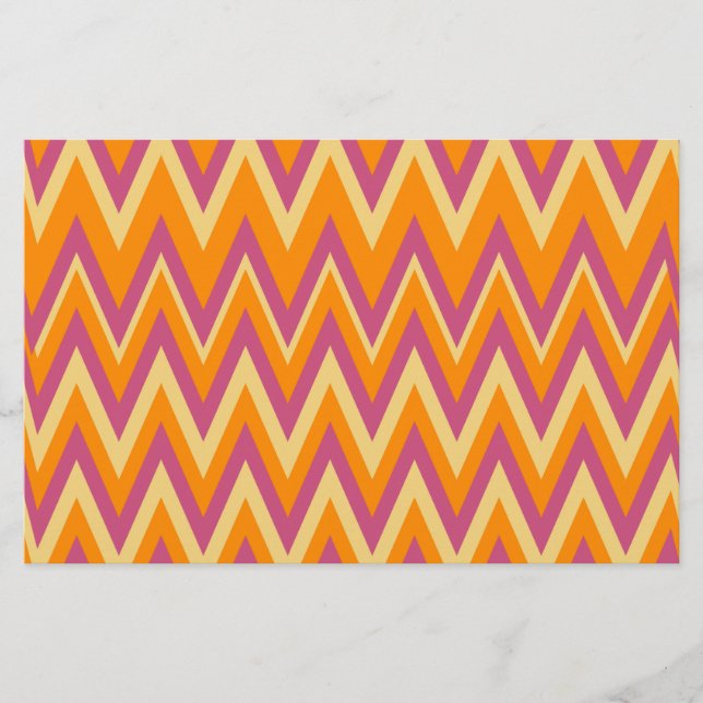 Aztec Tribal ZigZag Brevpapper (Framsida)