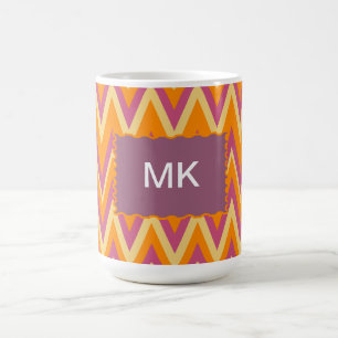 Aztec Tribal ZigZag Kaffemugg