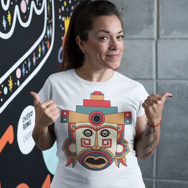 Aztec Tribe Mask T Shirt (Skapare uppladdad)
