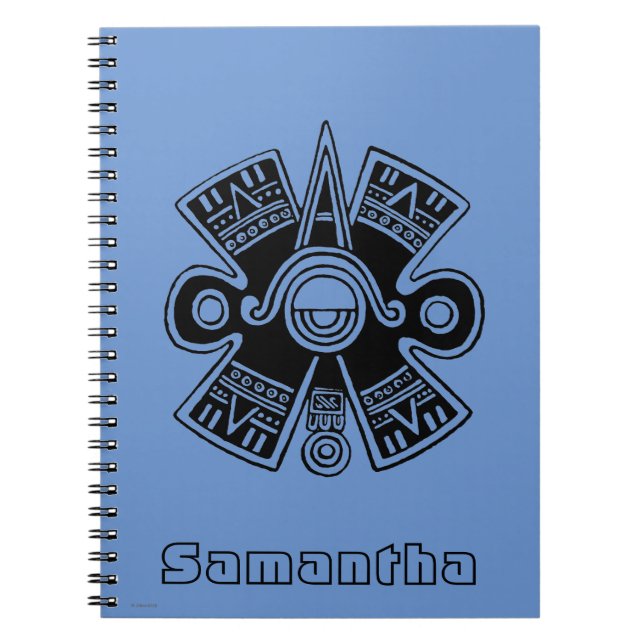Aztec universum anteckningsbok med spiral (Framsidan)