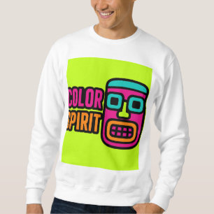 Aztec Vibes - fet Neon Graphic Tee Lång Ärmad Tröja