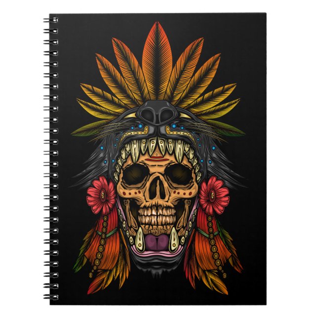 Aztec Warrior Anteckningsbok (Framsidan)