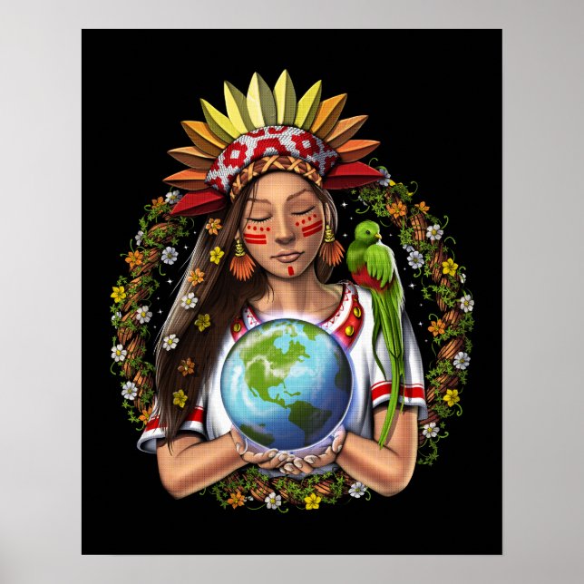 Aztec Warrior Goddess Poster (Framsidan)