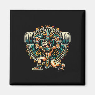 Aztec Warrior Gym Kraftträning Bodybuilding Tränin Magnet
