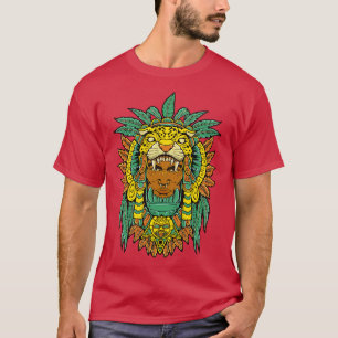 Aztec Warrior Jaguar Warrior T Shirt