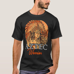 Aztec Warrior Kung Mexican Native Art Mayans T Shirt