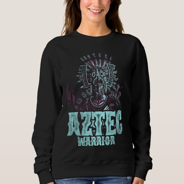 Aztec Warrior Kung Mexiko Native Aztec Mayas 6 T Shirt (Framsida)