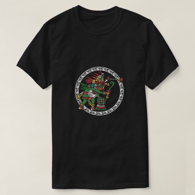 Aztec Warrior Mexico Maya Inca Native Culture Gift T Shirt (Design framsida)