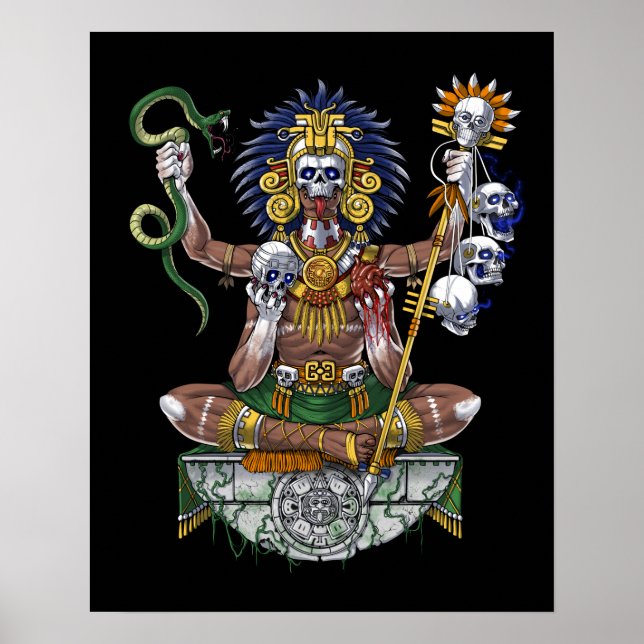 Aztec Warrior Shaman Poster (Framsidan)