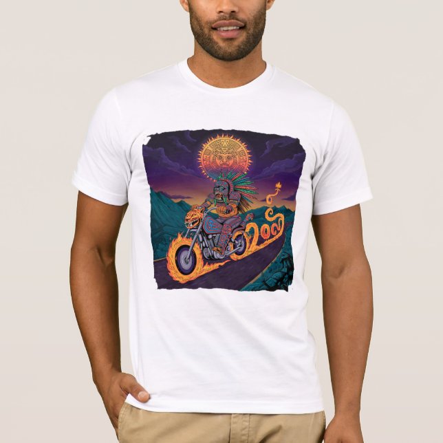 Aztec Warrior T-shirt | Brand och Jaguar Art (Framsida)
