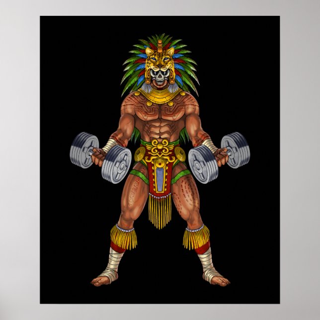 Aztec Warrior Weightlift Poster (Framsidan)
