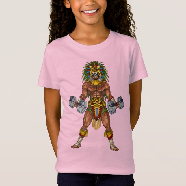Aztec Warrior Weightlift T Shirt (Framsida)