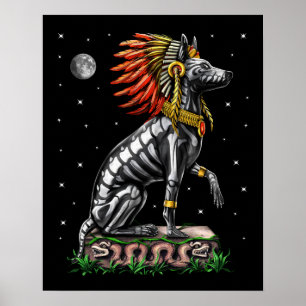 Aztec Xolo Hund Poster