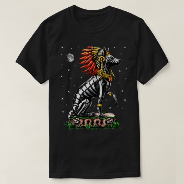 Aztec Xolo Hund T Shirt (Design framsida)