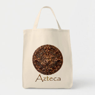 AZTECA ~ Mayan - Aztec Sol Calender Art Design Tygkasse