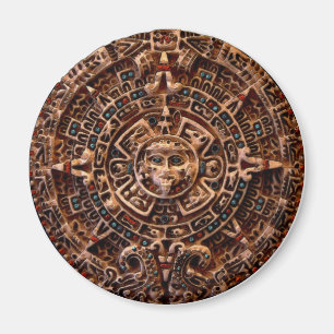 ’AZTECA’ Mayan Sol Calendar Magnet
