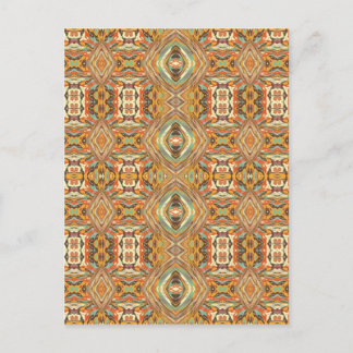 Aztecs Colorful Seamless Mönster Vykort