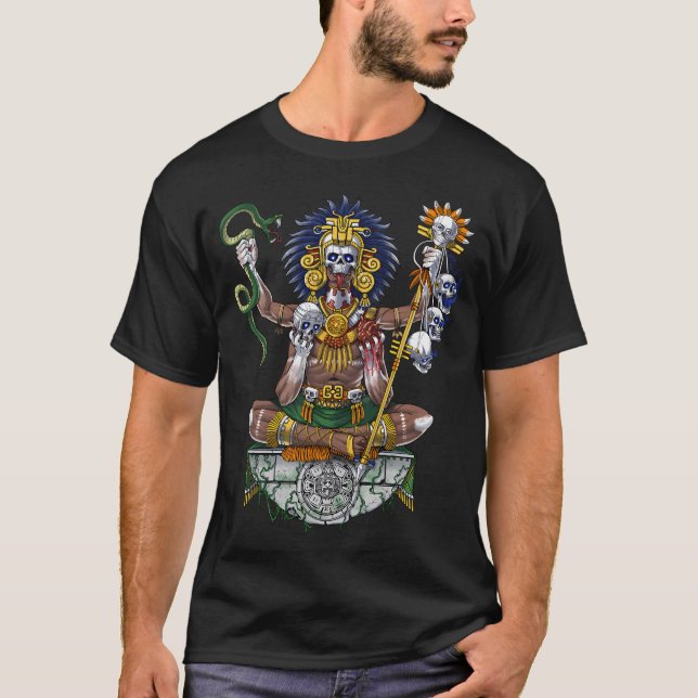 Aztek Schaman T Shirt (Framsida)