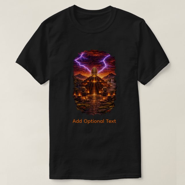 Aztekisk fantasi t shirt (Design framsida)