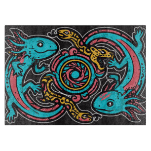 Aztekisk gud Xolotl som kämpar mot Jaguar strid st