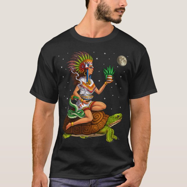 Aztekisk gudinna Mayahuel T Shirt (Framsida)
