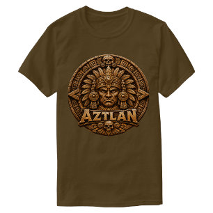 Aztekisk Kalender Aztlan T Shirt