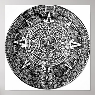 Aztekisk kalender poster