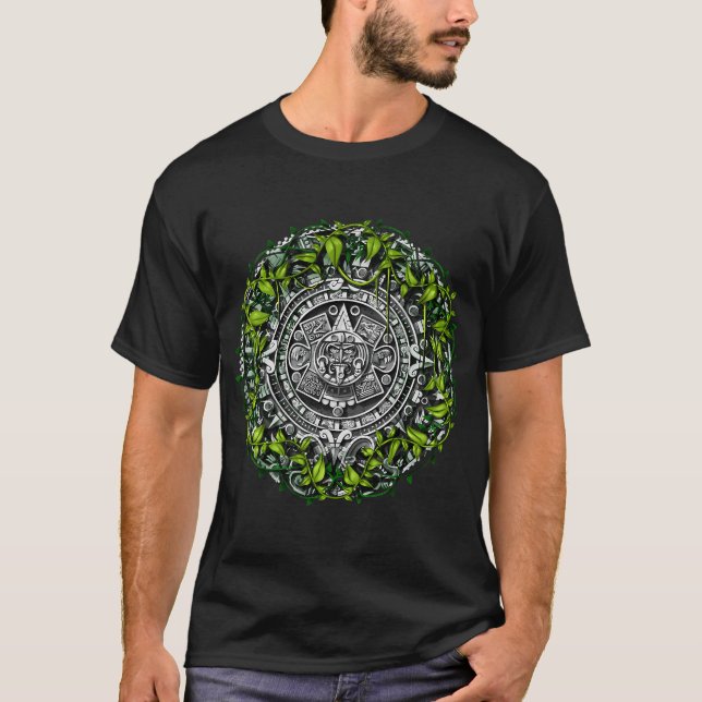 Aztekisk kalender t shirt (Framsida)
