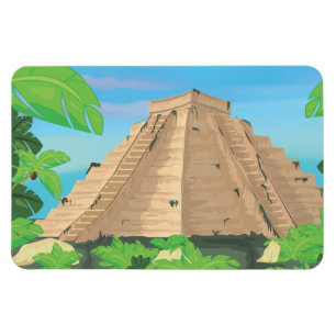 Aztekisk pyramid magnet
