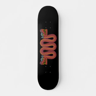 Aztekisk tvåhövdad orm mini skateboard bräda 18,5 cm